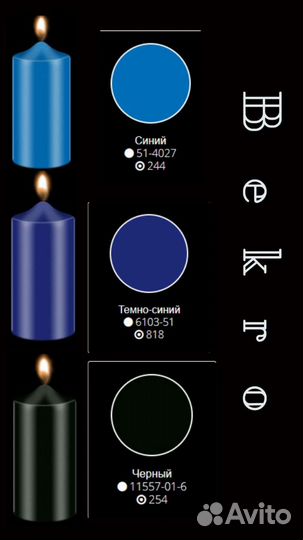 Краситель для свечей Bekro Германия