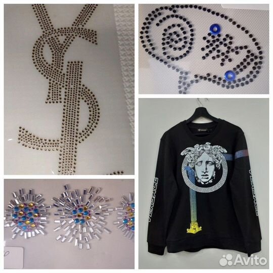 Термоаппликации стразы Versace