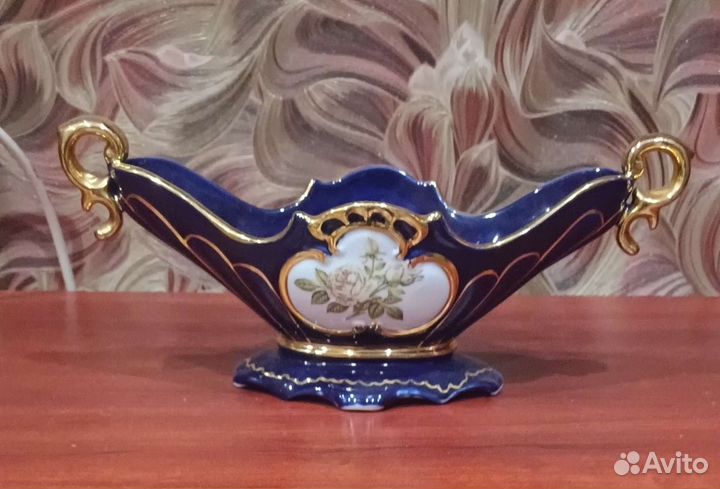 Хрустальная салатница, лодочка, конфетница СССР