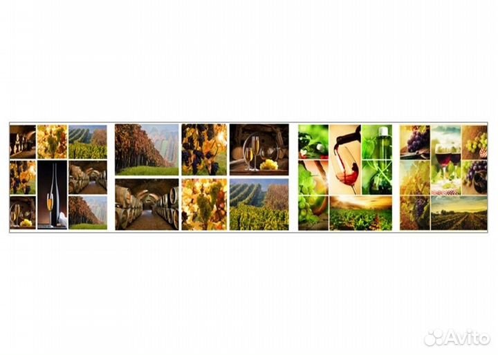 Кухонный фартук абс. Вино, арт.319