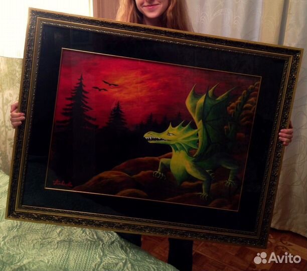 Большая деревянная рама с паспорту проф.багет