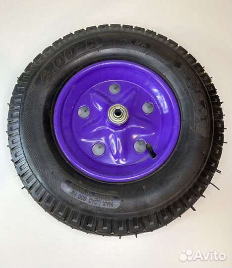 Колесо для тачки профи 4.00-8 д-16/12 мм L-105мм