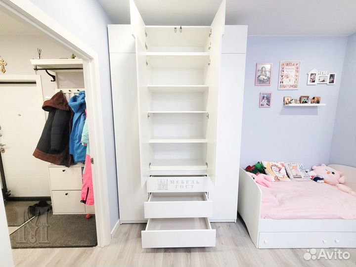 Шкаф высокий с ящиками аналог IKEA PAX