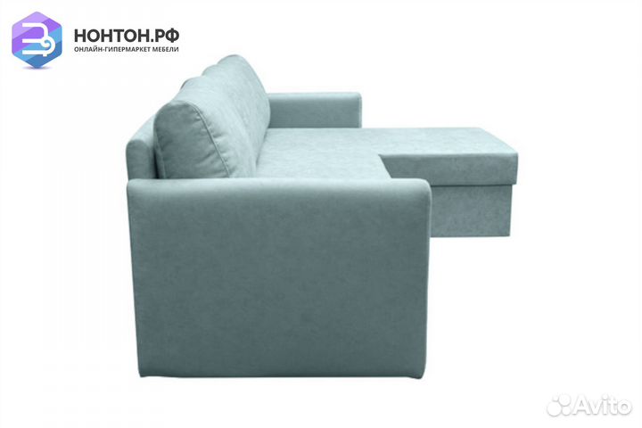 Диван угловой Олимп бирюзовый