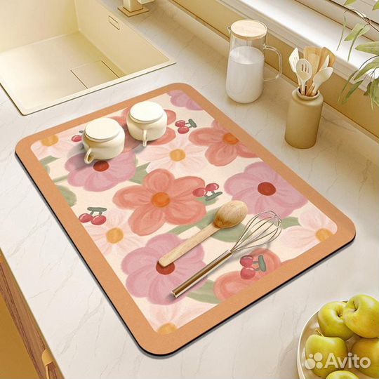 Коврик впитывающий для посуды, овощей, фруктов