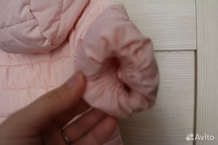 Куртка демисезонная для девочки размер 80 розовая