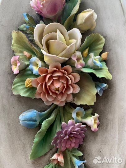 Настенное панно, картина, фарфор Capodimonte