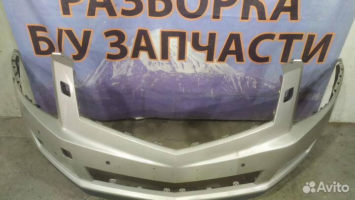 Cadillac srx 2 бампер передний с юбкой
