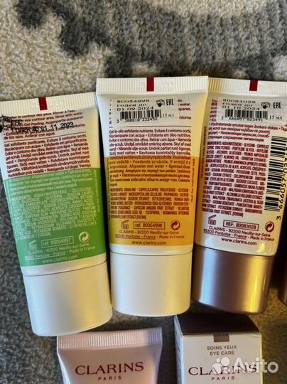 Clarins оригинал: крема, скарбы, косметички
