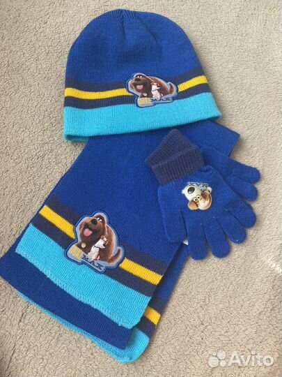 Комплект шапка и шарф для мальчика