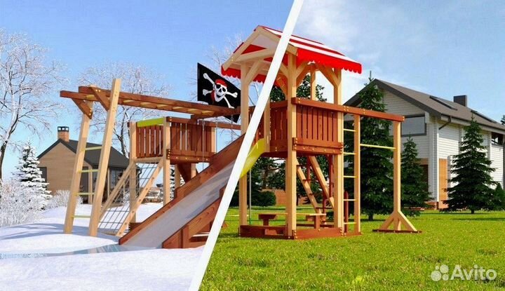 Детская площадка, городок Савушка 4 сезона 8