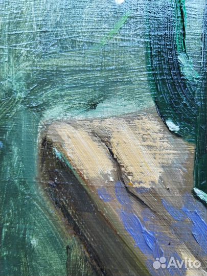 Картина маслом ромашки