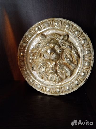 Панно Лев. Интерьерная картина. Барельеф