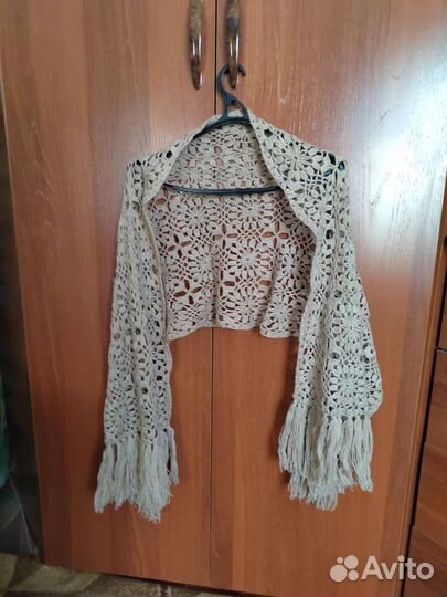 Вязаный шарф ручной работы