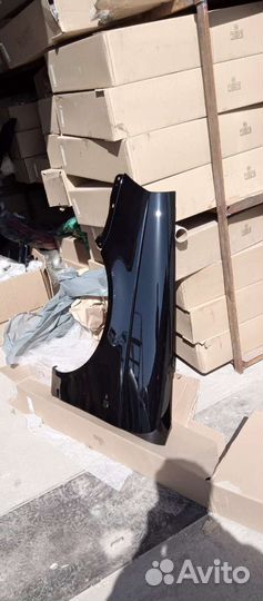 Крыло приора левое цвет сине - черный (космос)