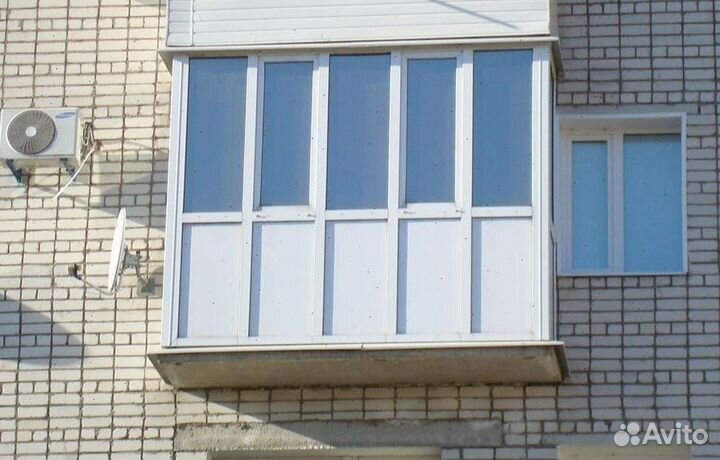 Балконы пластиковые француз
