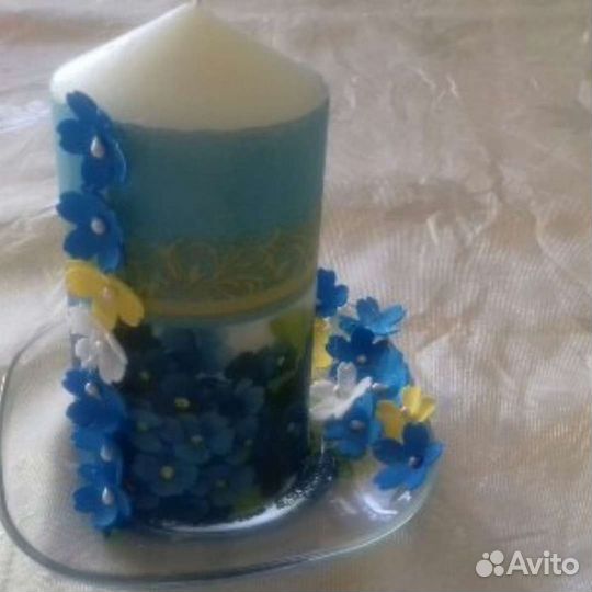 Свеча с декором