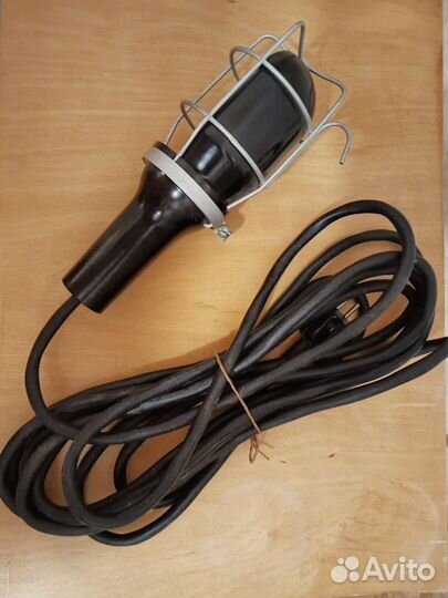 Лампа переноска СССР, винтаж 5 м взрывобезопасная