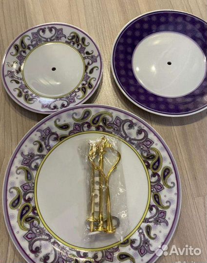 Тарелка трех ярусная