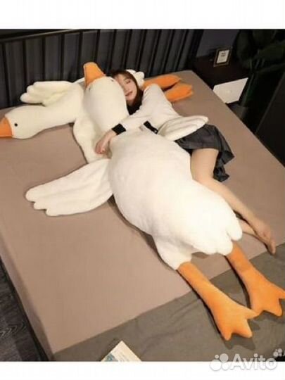 Гусь обнимусь мягкая игрушка подушка