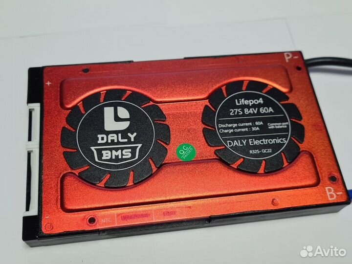 Плата контроля BMS lifepo4 27S 86V 60A