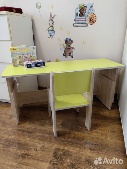 Детский стол и стул растущая парта
