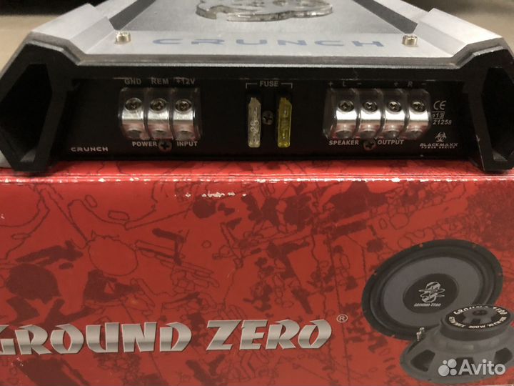 Сабвуфер Ground Zero Titanium gztw 30 TX+усилитель