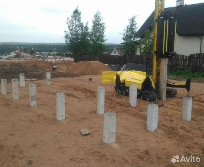 Фундамент на жб сваях