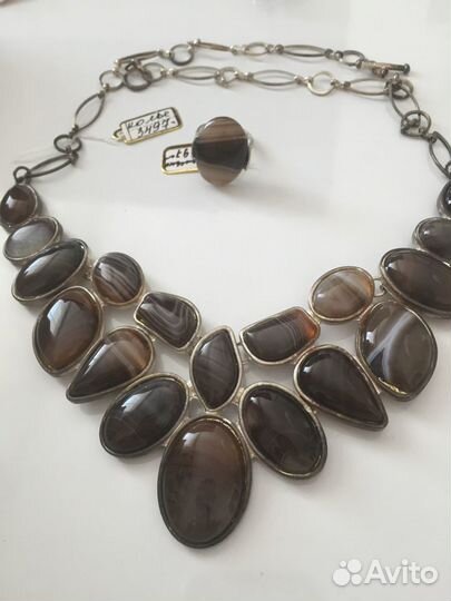 Комплект с агатами