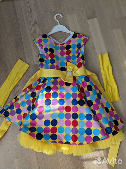 Платье для девочки нарядное в стиле Стиляги 32р
