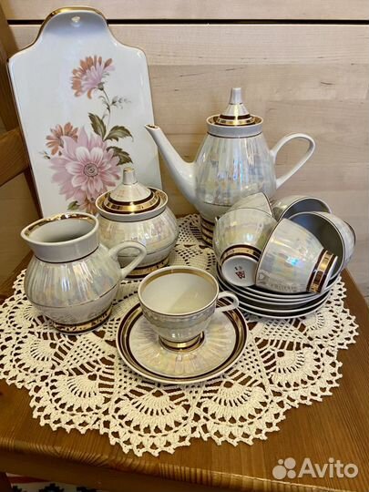 Сырная доска Дулево и кофейный сервиз СССР