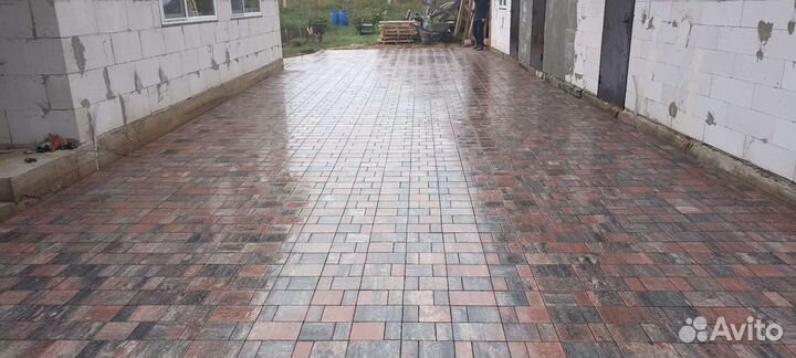 Укладка троутарный плитки, установка бордюр