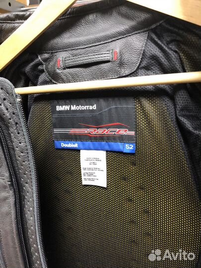 Мотокуртка кожаная мужская 52