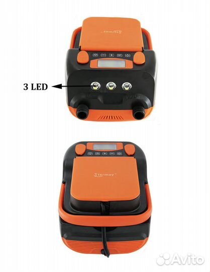 Электрический насос с акб для sup доски и лодки