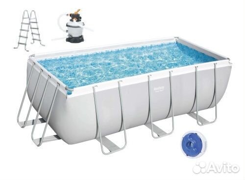 Бассейн Bestway 412х201х122см+песочный ф/насо+лест