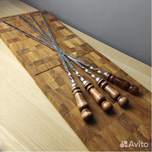 Шампур с деревянной ручкой 40 см