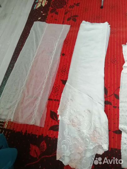 Обрезки штор и тюли для рукоделия