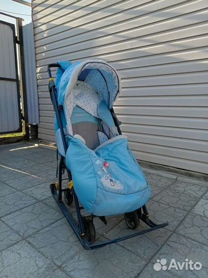 Детские санки коляска Nika Kids