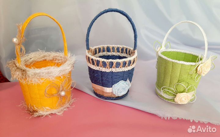 Плетёные корзиночки 
