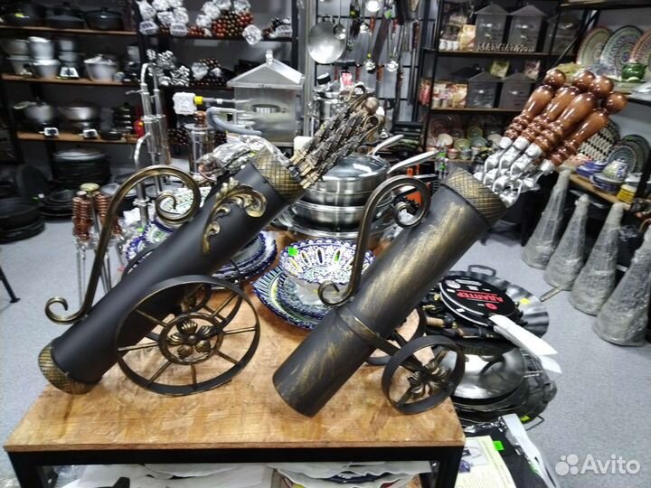 Подставка для шампуров, тубус для шампуров