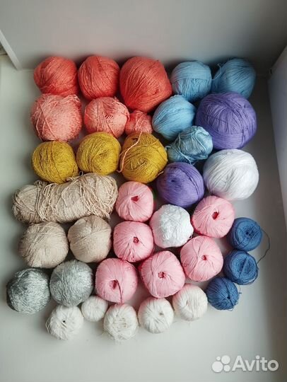 Пряжа для вязания пакетом 2кг