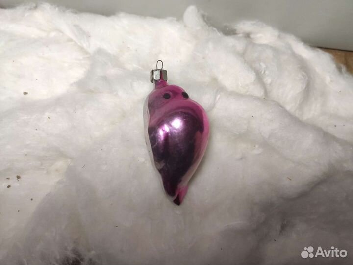 Ёлочная игрушка СССР снегирь