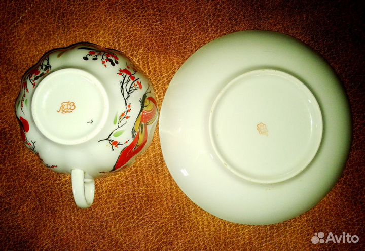 Чайная пара,чашка с блюдцем. 