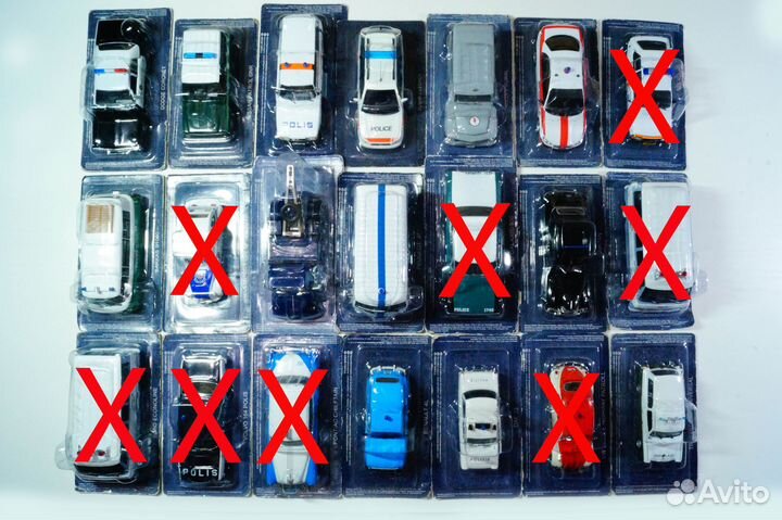 Полицейские машины мира деагостини Масштаб 1:43