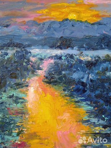 Картина маслом. Закат