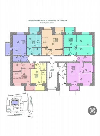 1-к. квартира, 42 м², 1/3 эт.