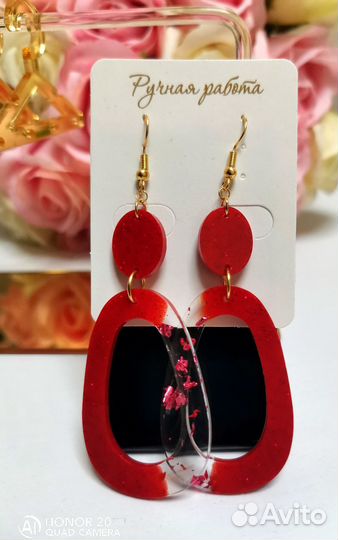 Серьги ручная работа