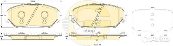6135279 Колодки тормозные hyundai ix55 3.0 CRDi