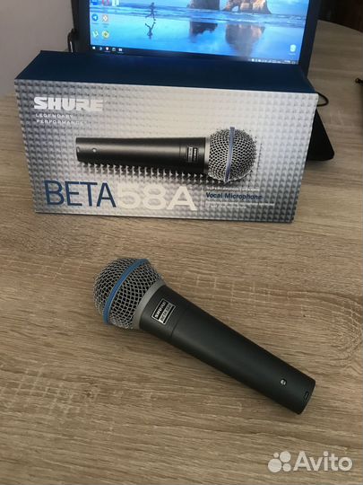 Микрофон Shure beta 58a, разъем XLR 3 pin