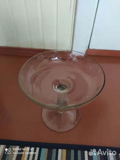 Ваза для фруктов на ножке СССР